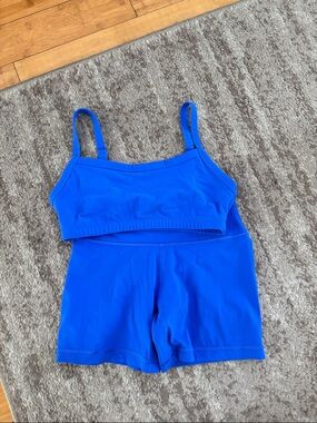Aritzia Bra and Bike Shorts Set